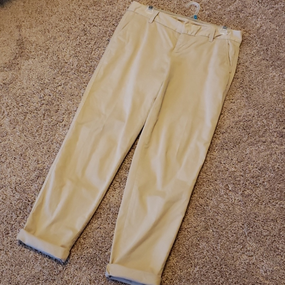 Caslon khaki chinos - ankle pant